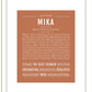 Mika | Name Art Print