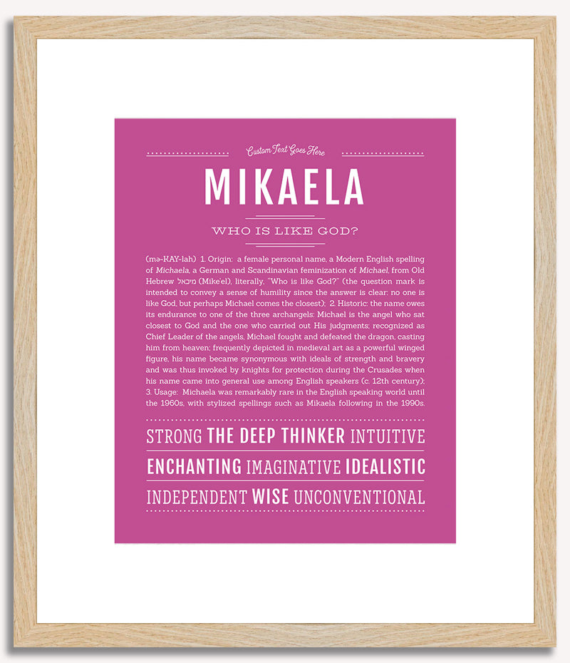 Mikaela | Name Art Print