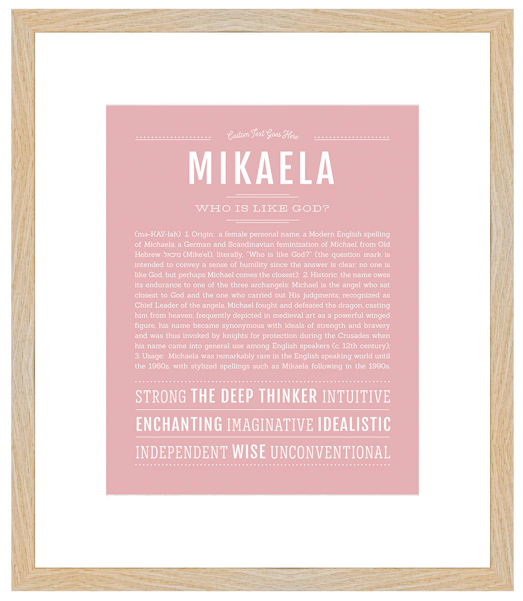 Mikaela | Name Art Print