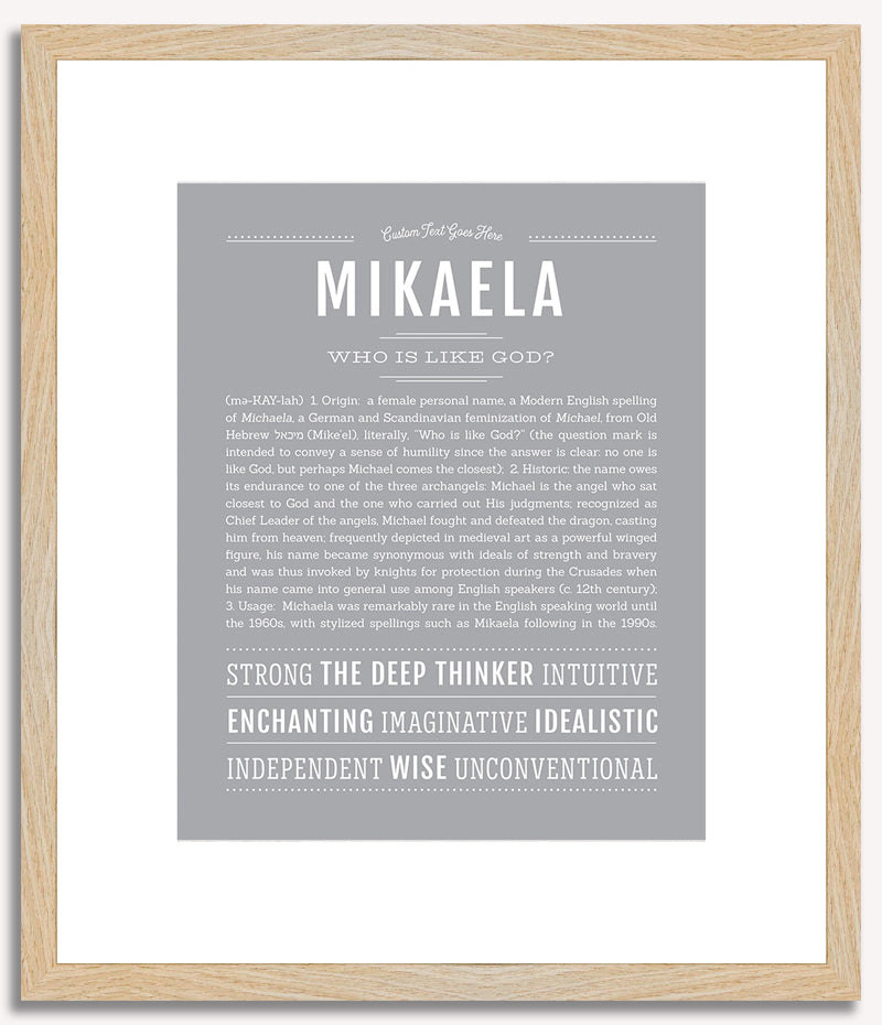 Mikaela | Name Art Print