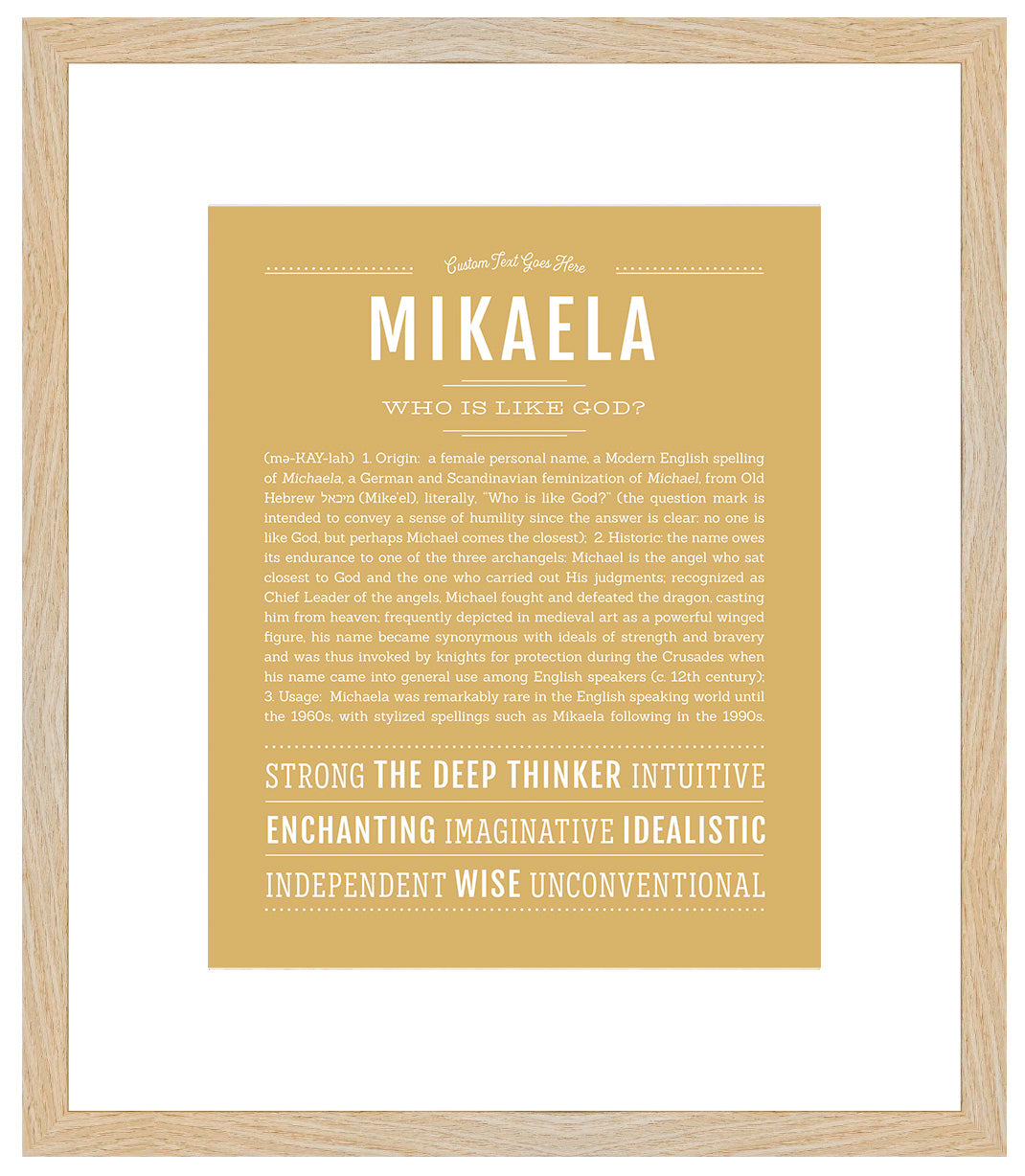 Mikaela | Name Art Print