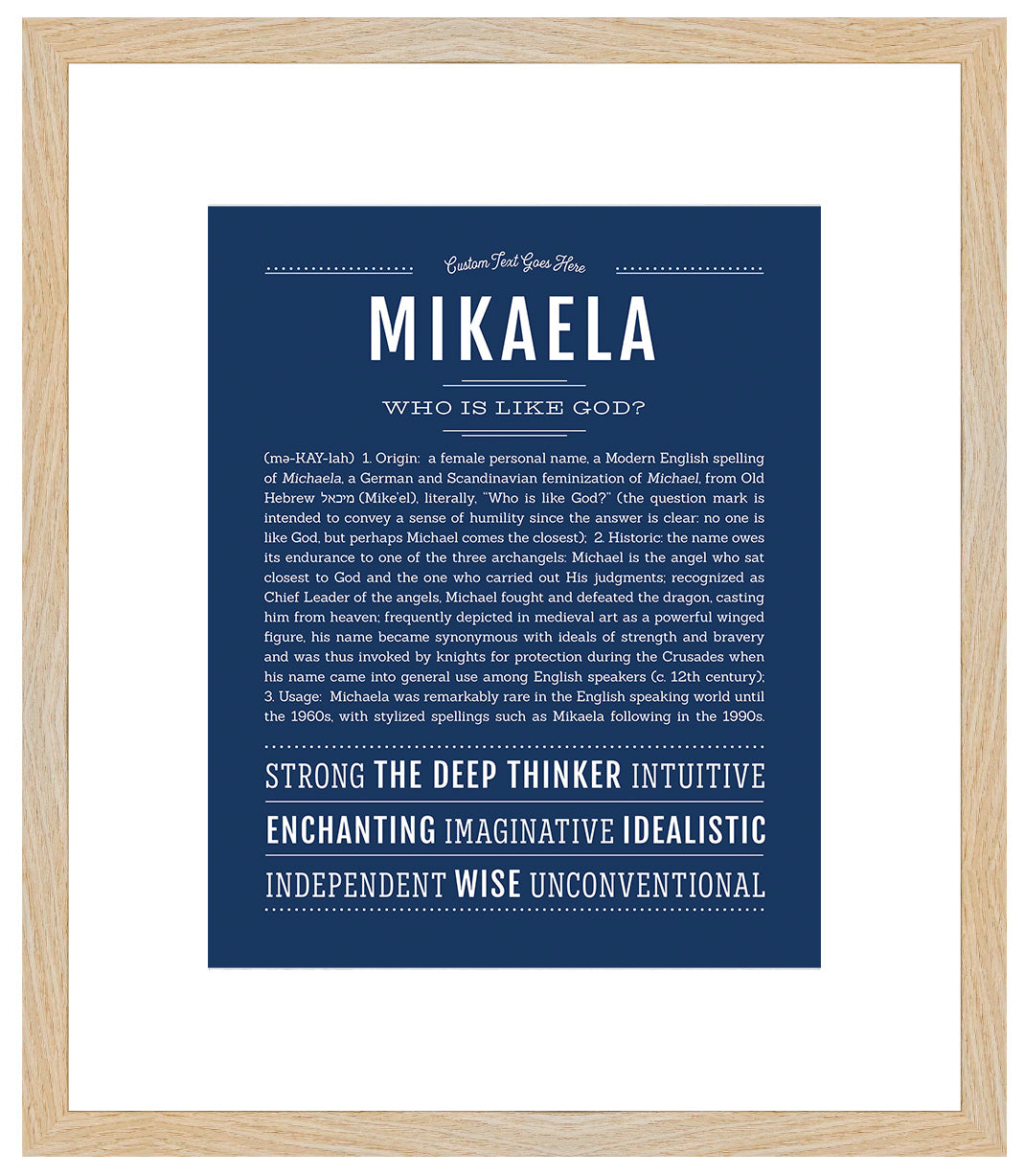 Mikaela | Name Art Print