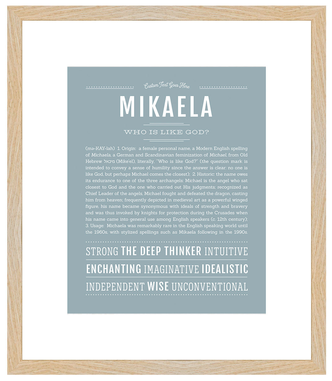 Mikaela | Name Art Print