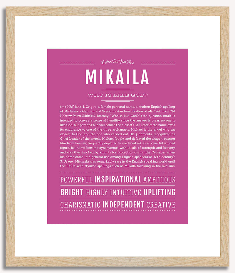 Mikaila | Name Art Print