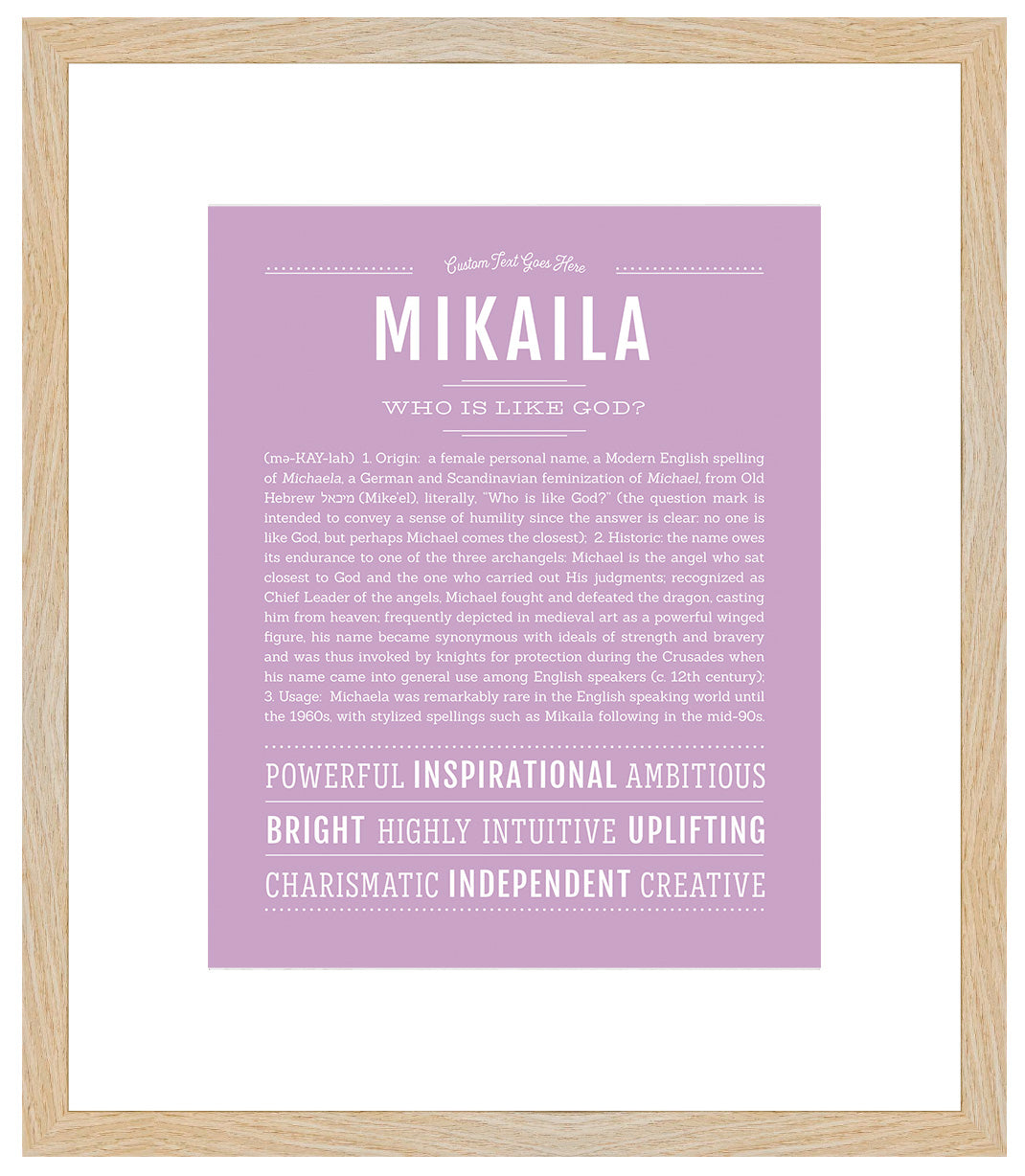 Mikaila | Name Art Print