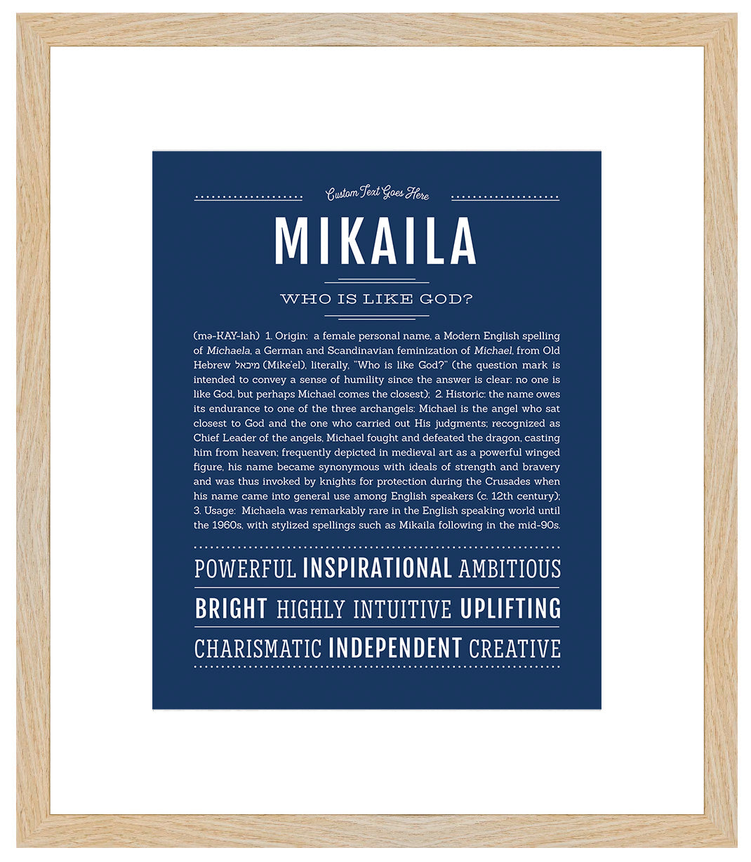 Mikaila | Name Art Print