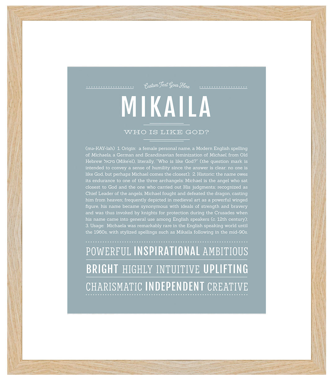 Mikaila | Name Art Print