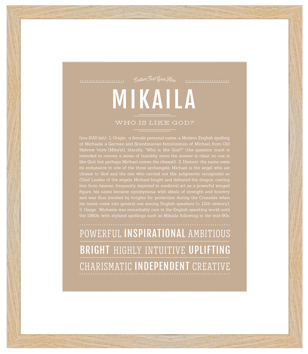 Mikaila | Name Art Print