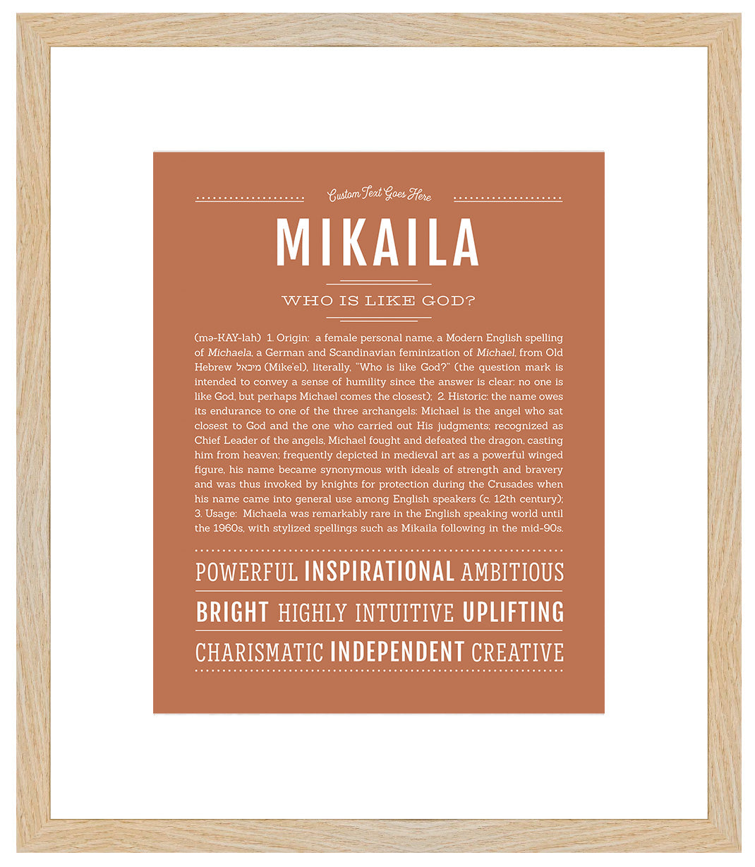 Mikaila | Name Art Print