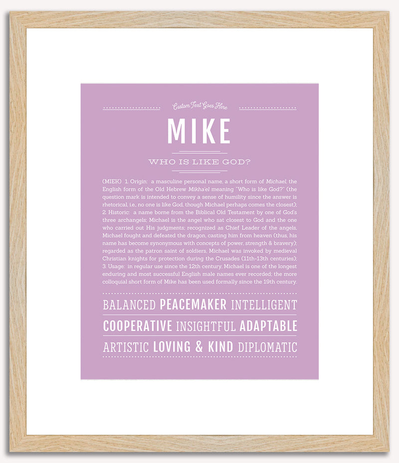 Mike | Name Art Print