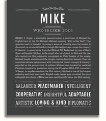 Mike | Name Art Print – Name Stories