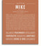 Mike | Name Art Print – Name Stories