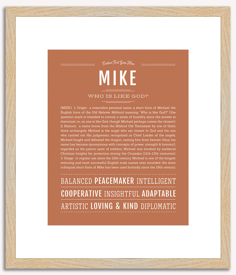 Mike | Name Art Print