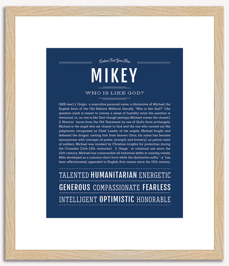 Mikey | Name Art Print