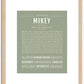 Mikey | Name Art Print