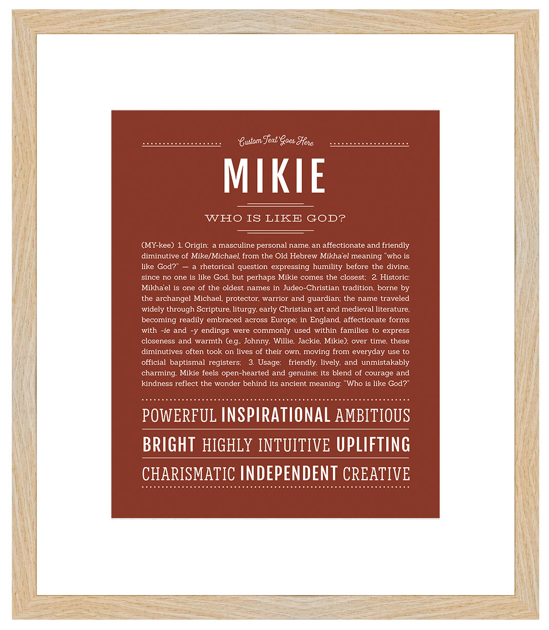 Frame Options | Bordeaux | Maple Frame, Matted