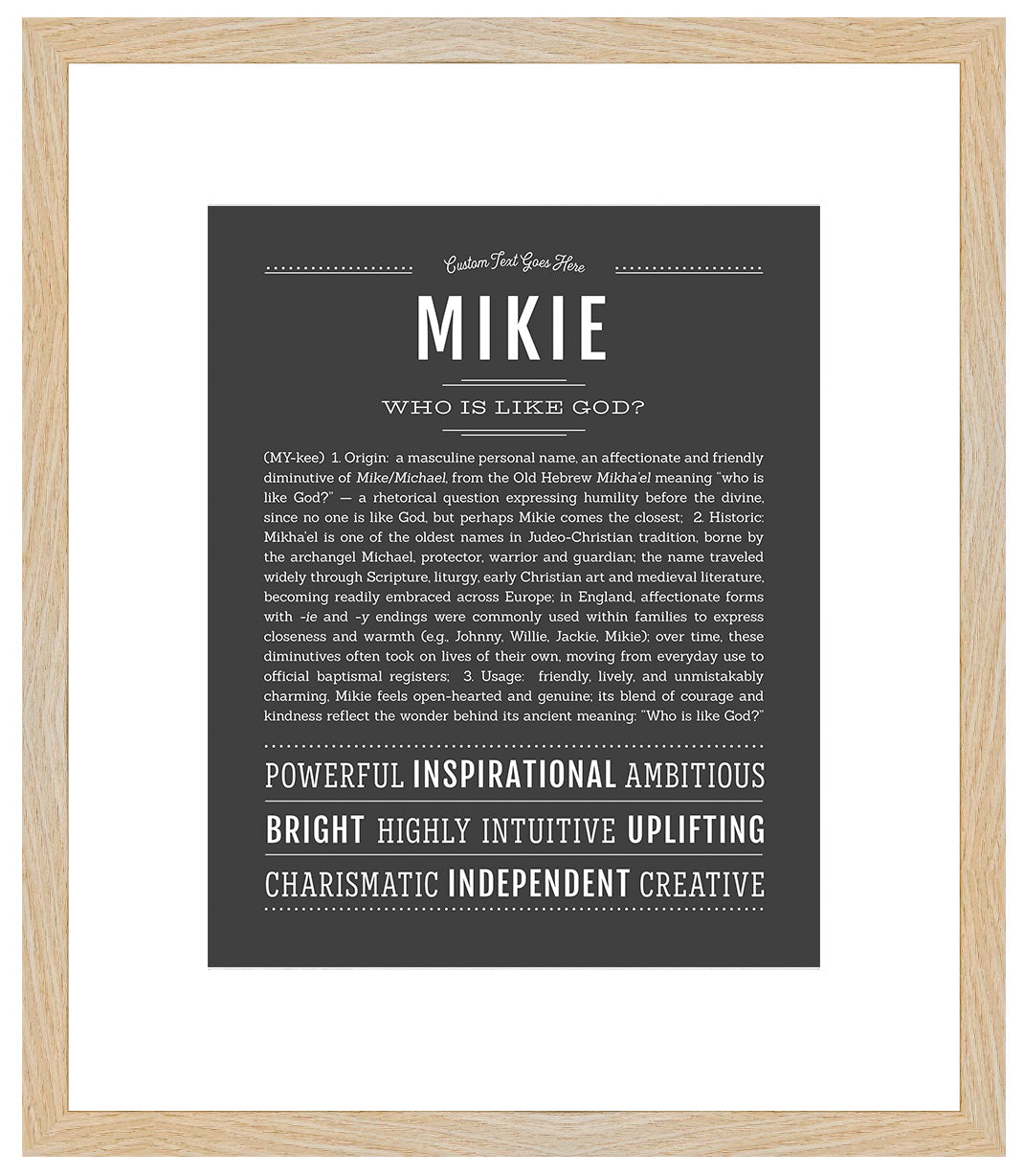 Frame Options | Charcoal Gray | Maple Frame, Matted