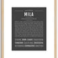 Mila | Name Art Print