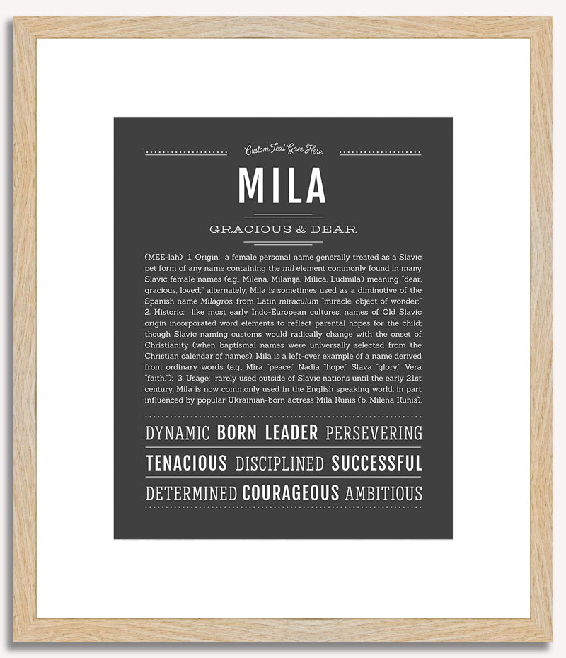 Mila | Name Art Print