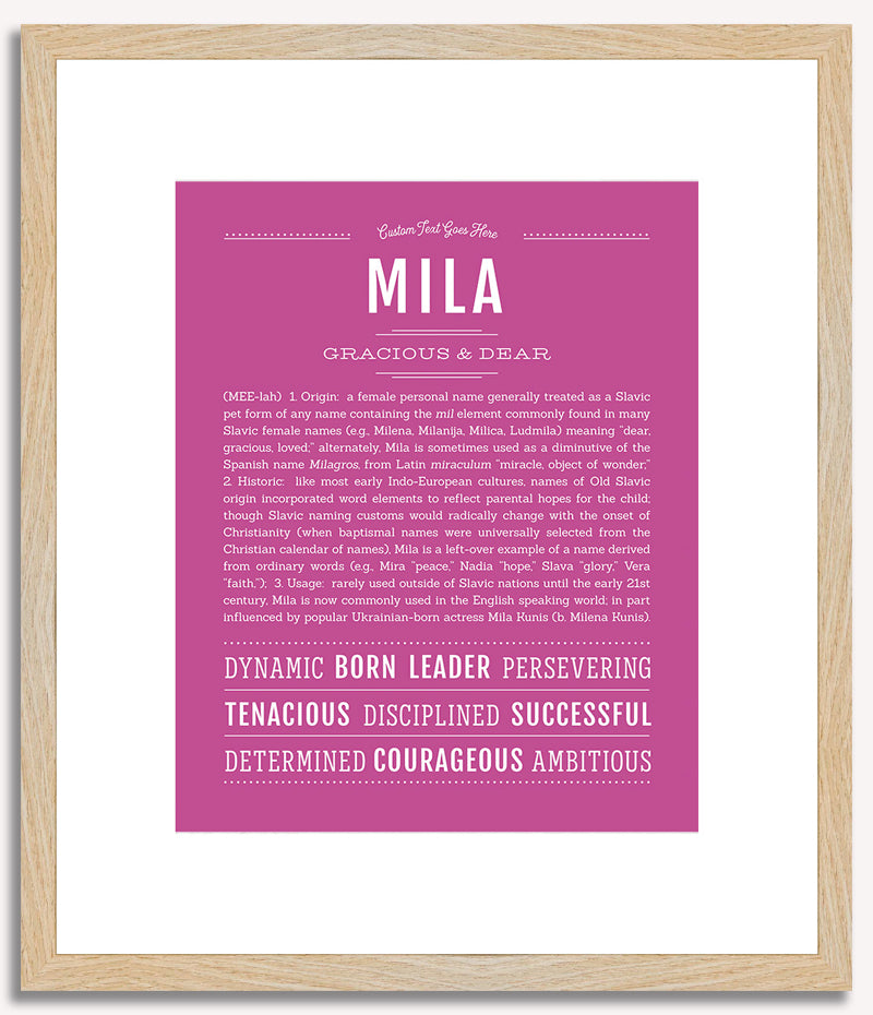 Mila | Name Art Print