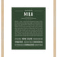 Mila | Name Art Print