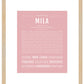 Mila | Name Art Print