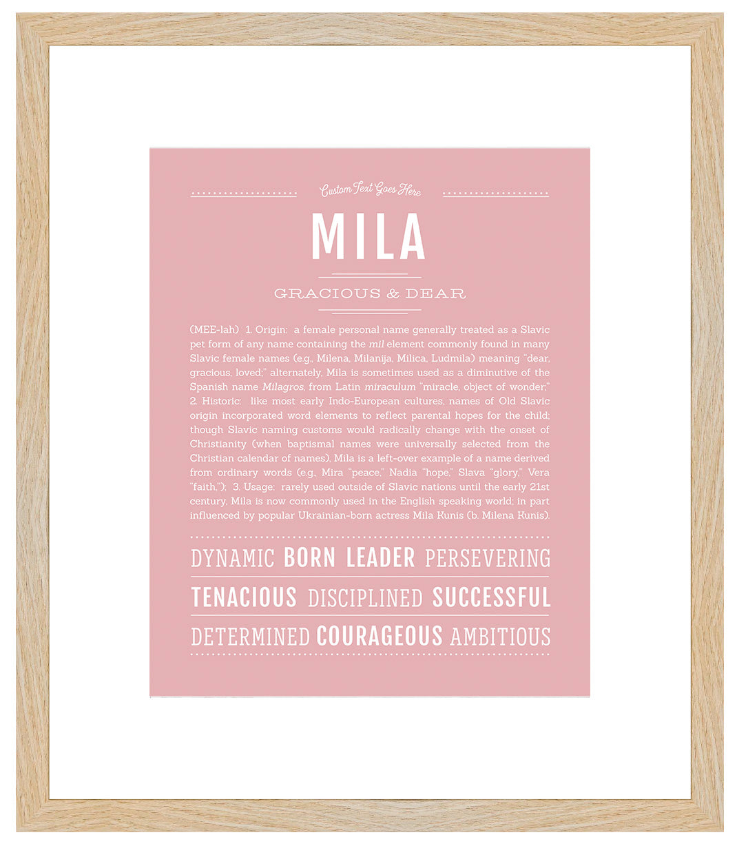 Mila | Name Art Print