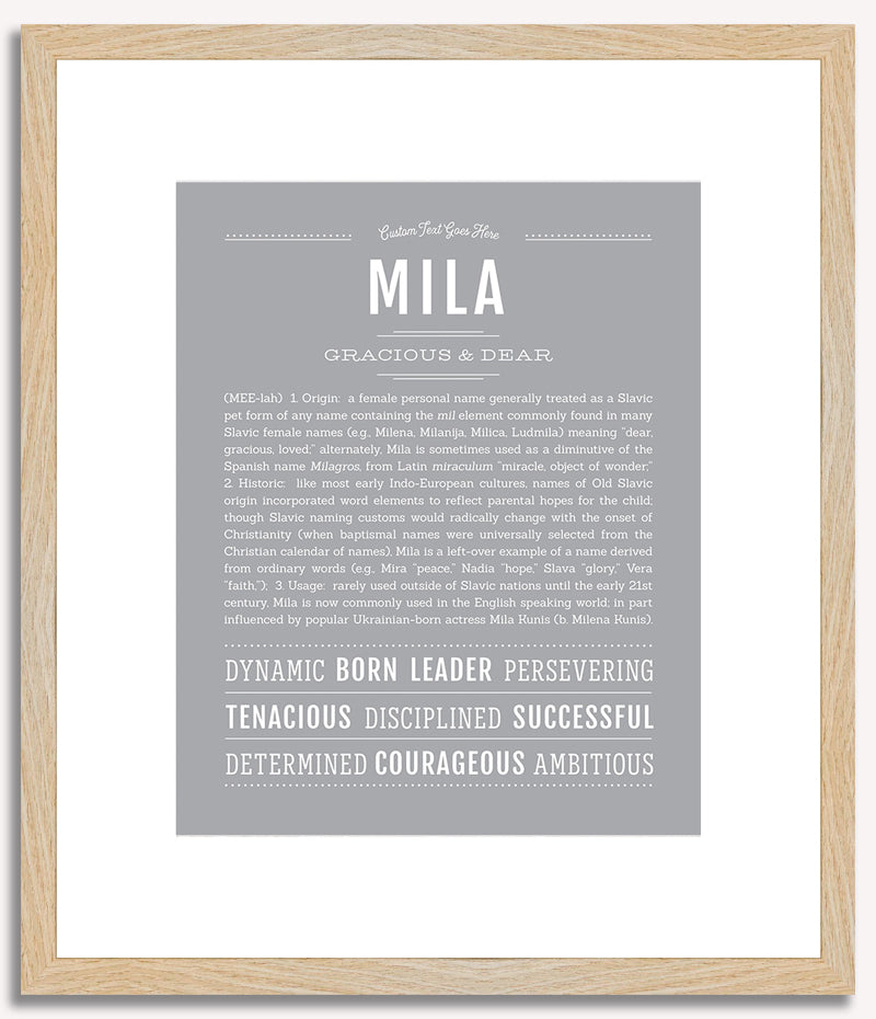 Mila | Name Art Print