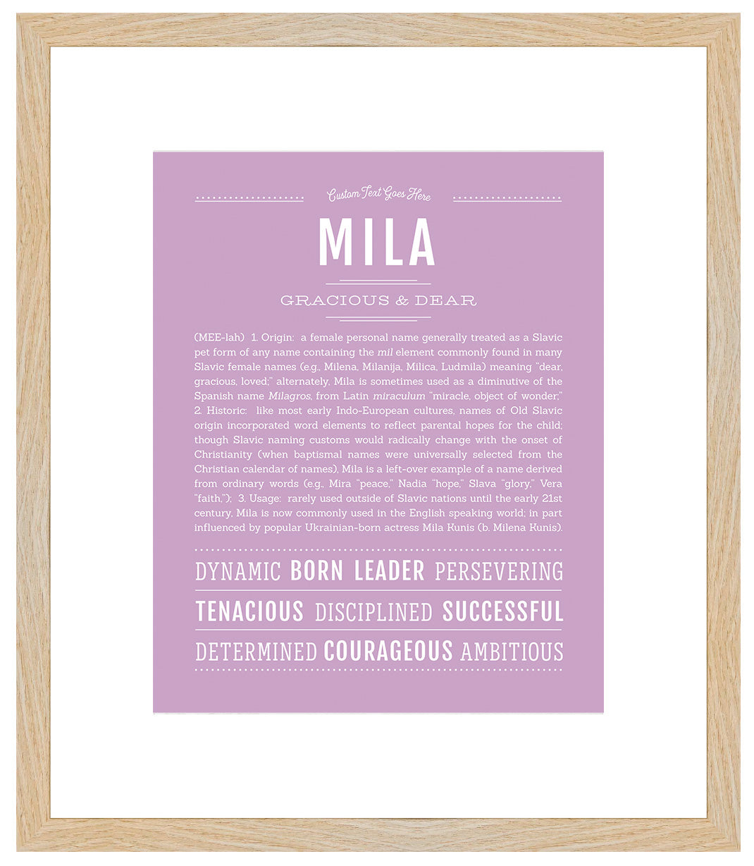 Mila | Name Art Print