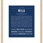 Mila | Name Art Print