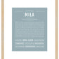 Mila | Name Art Print