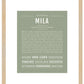 Mila | Name Art Print