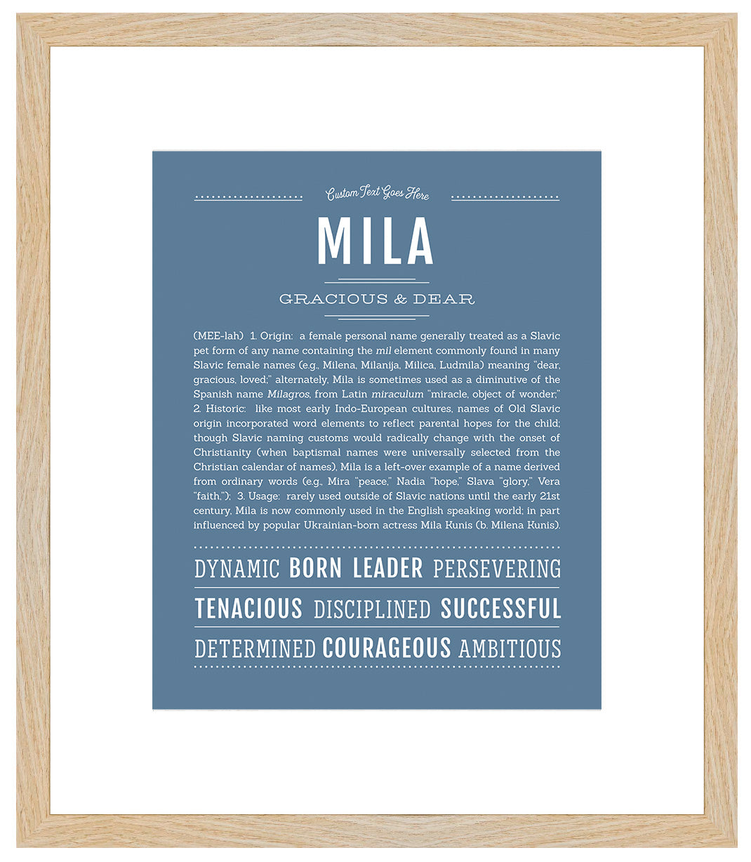 Mila | Name Art Print