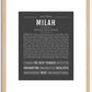 Milah | Name Art Print