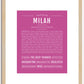 Milah | Name Art Print