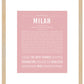 Milah | Name Art Print