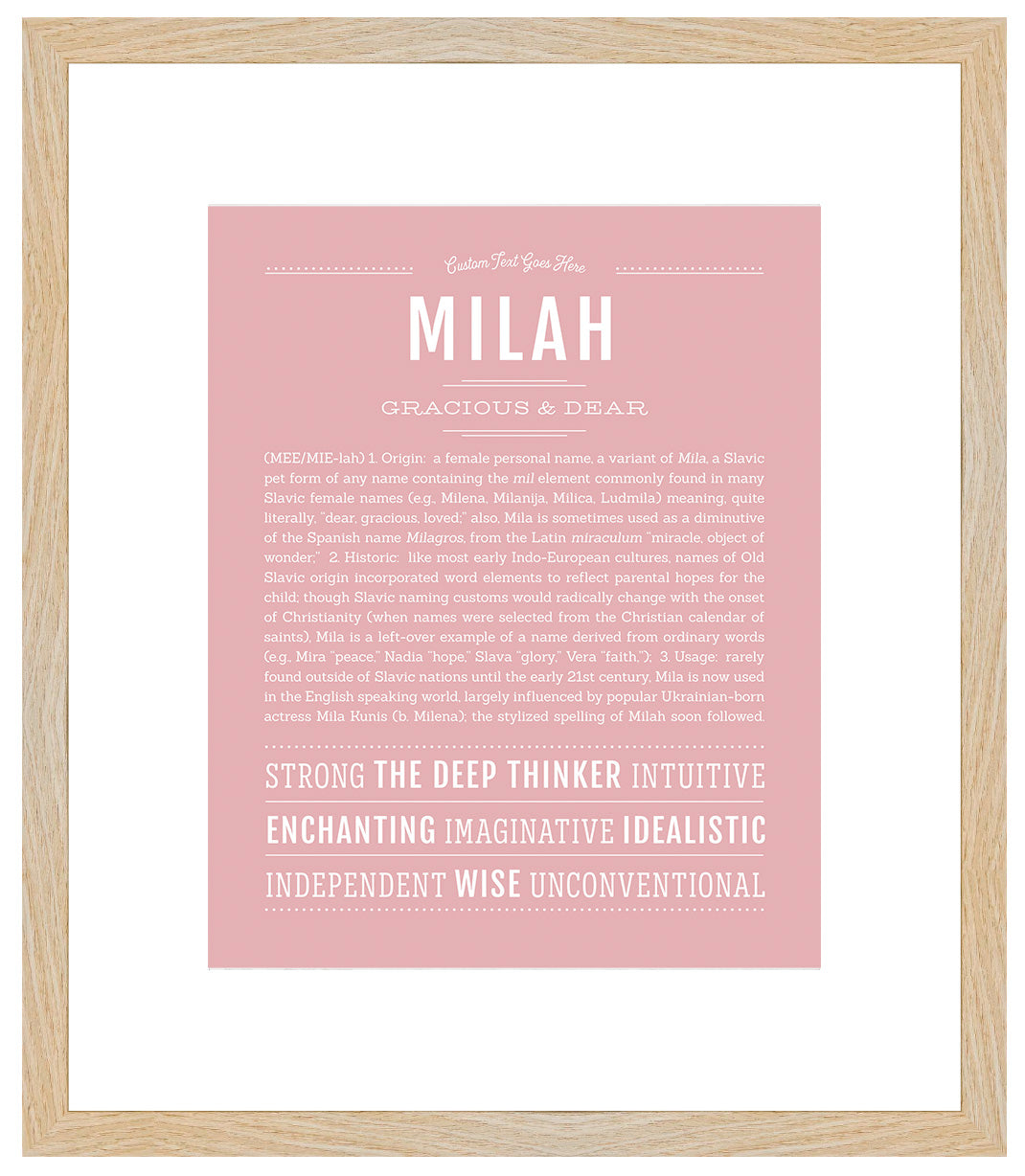 Milah | Name Art Print