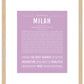 Milah | Name Art Print