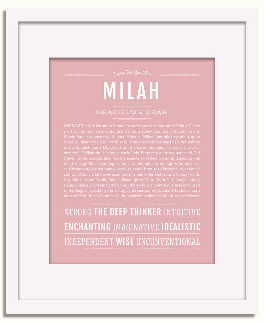 Frame Options | Dusty Rose | White Frame, Matted