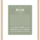 Milah | Name Art Print