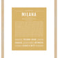 Milana | Name Art Print