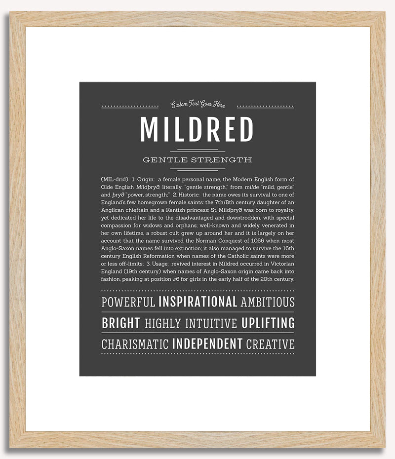 Mildred | Name Art Print