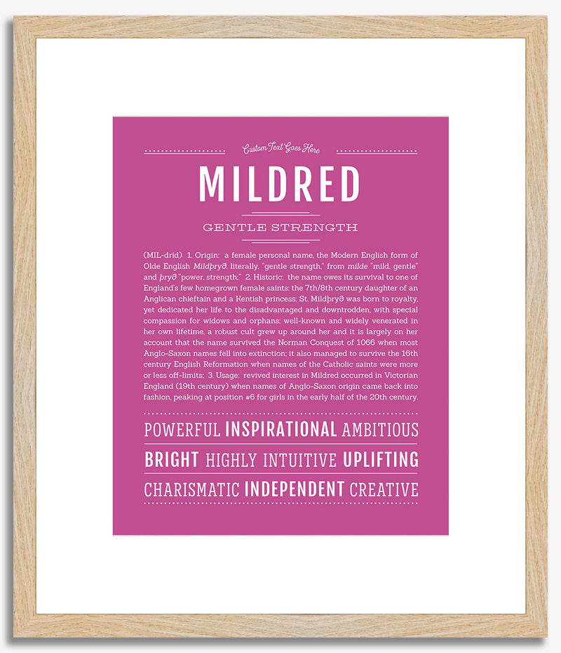 Mildred | Name Art Print