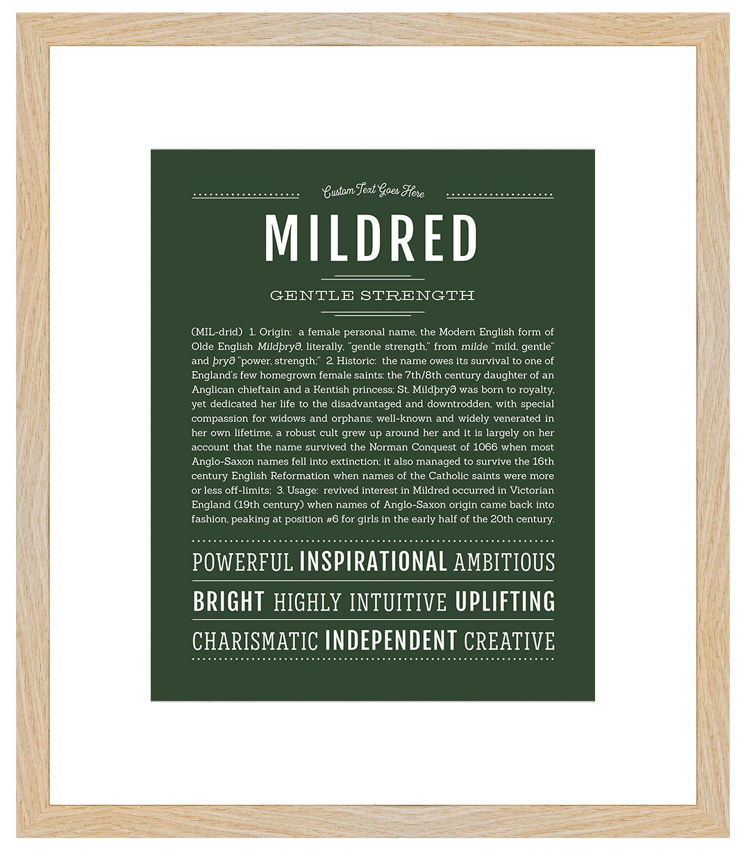 Mildred | Name Art Print