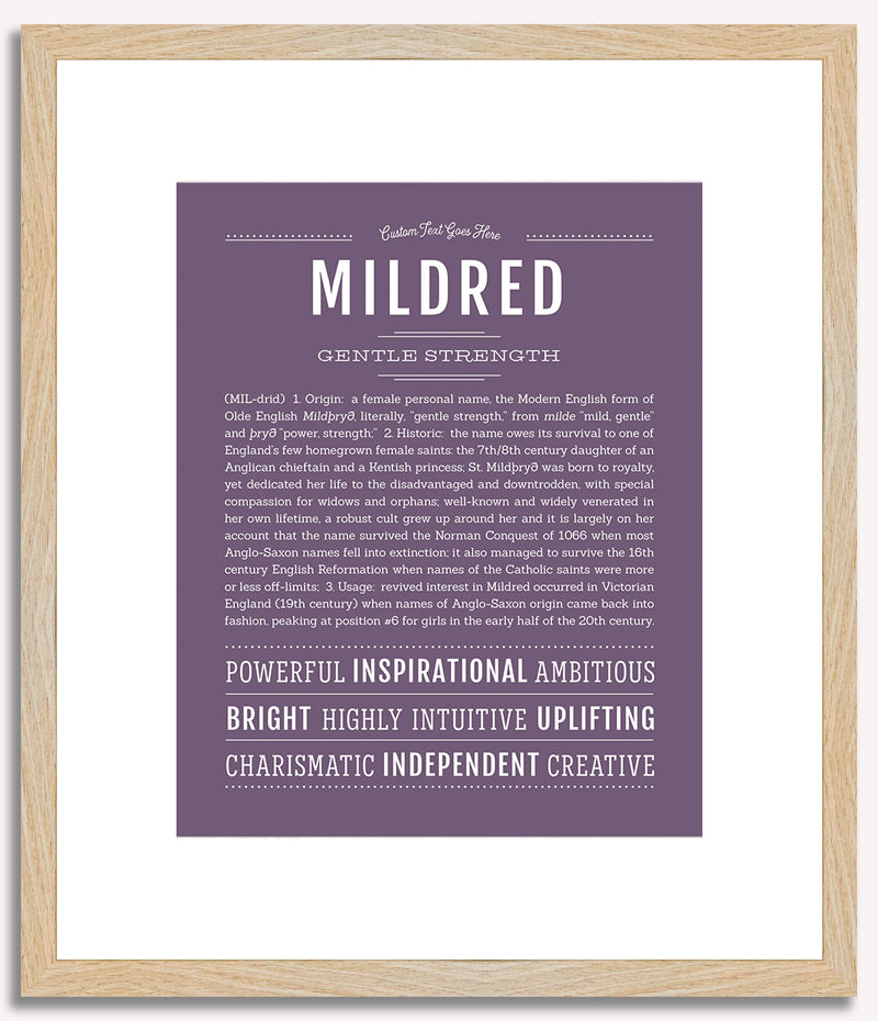 Mildred | Name Art Print