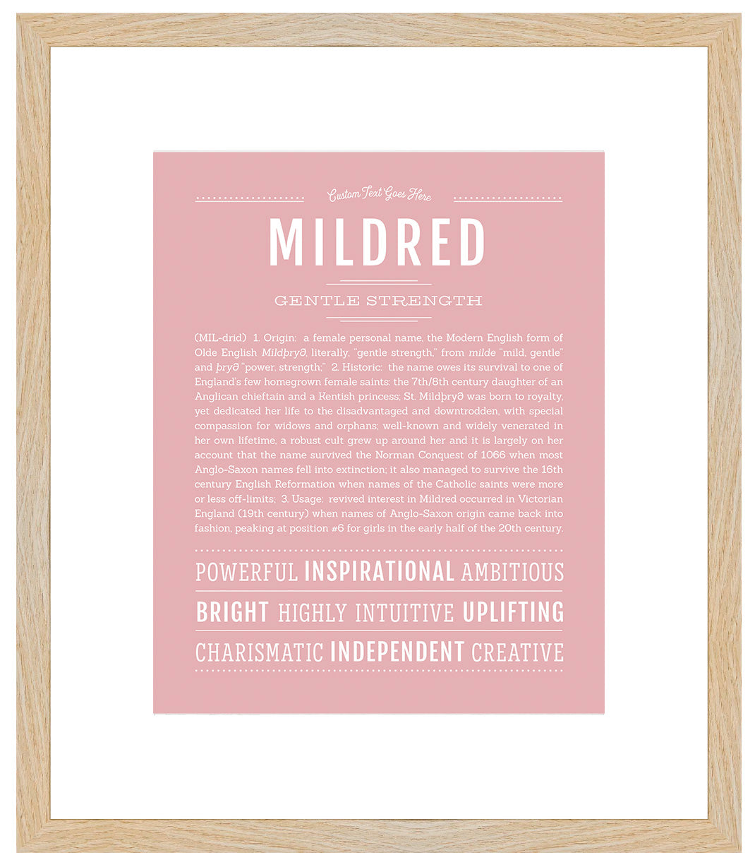 Mildred | Name Art Print