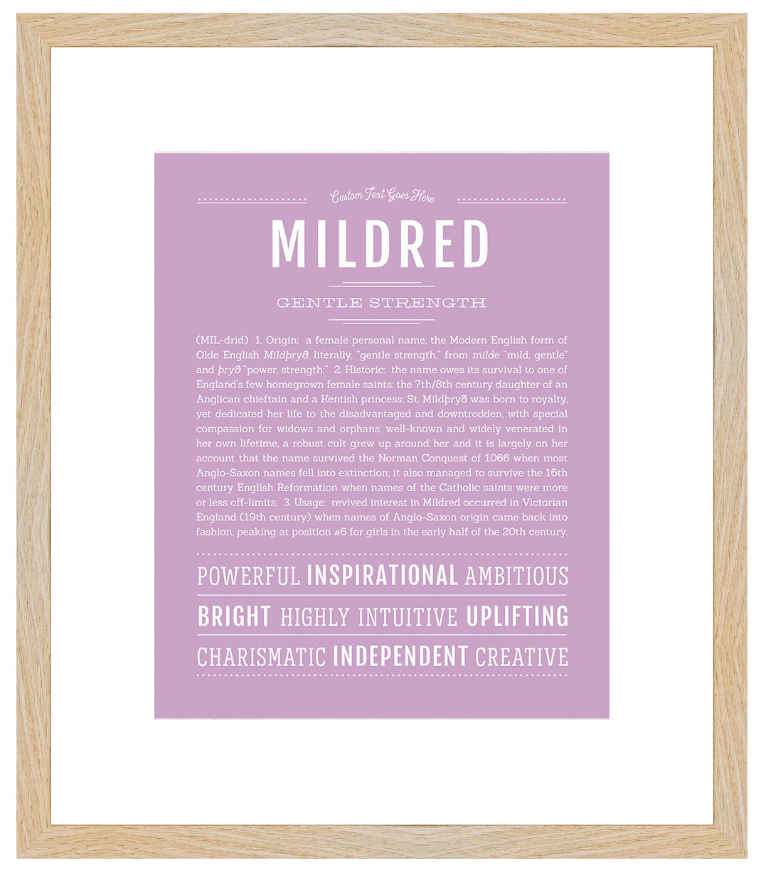 Mildred | Name Art Print