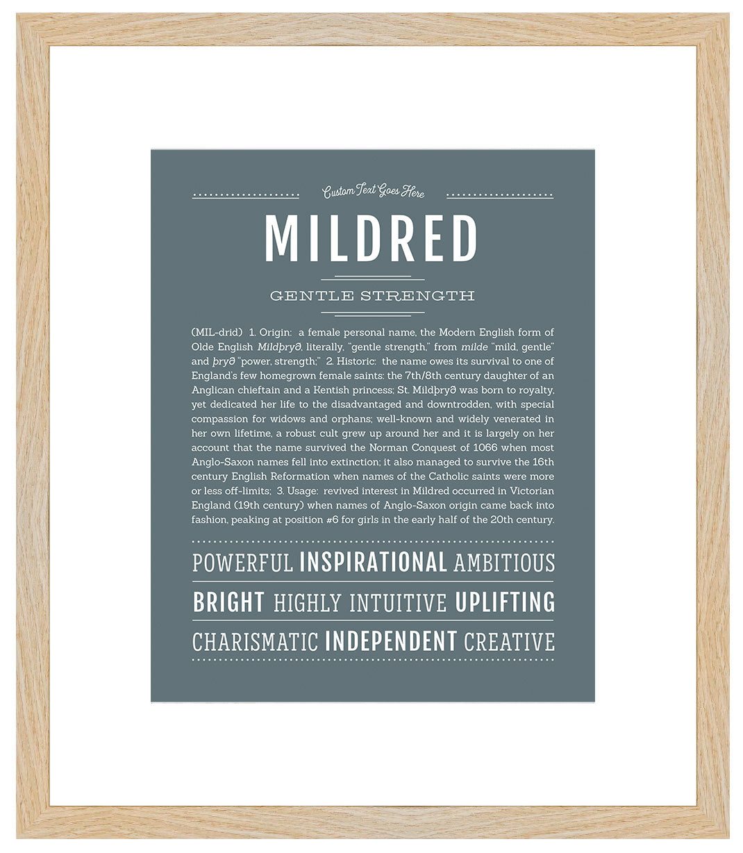 Mildred | Name Art Print