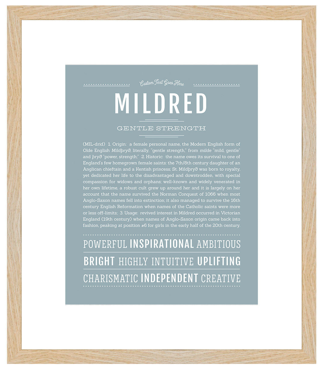 Mildred | Name Art Print