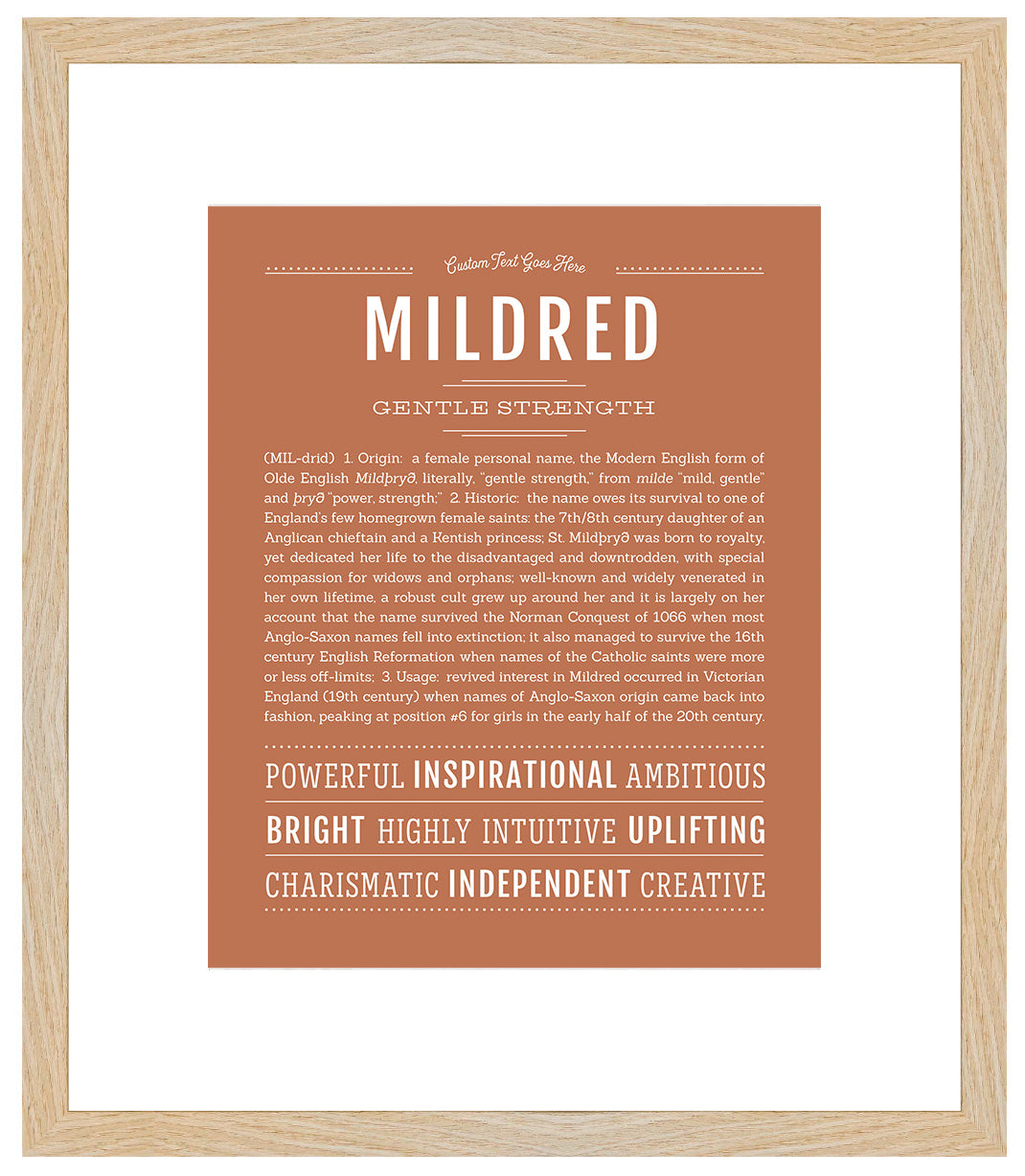 Mildred | Name Art Print